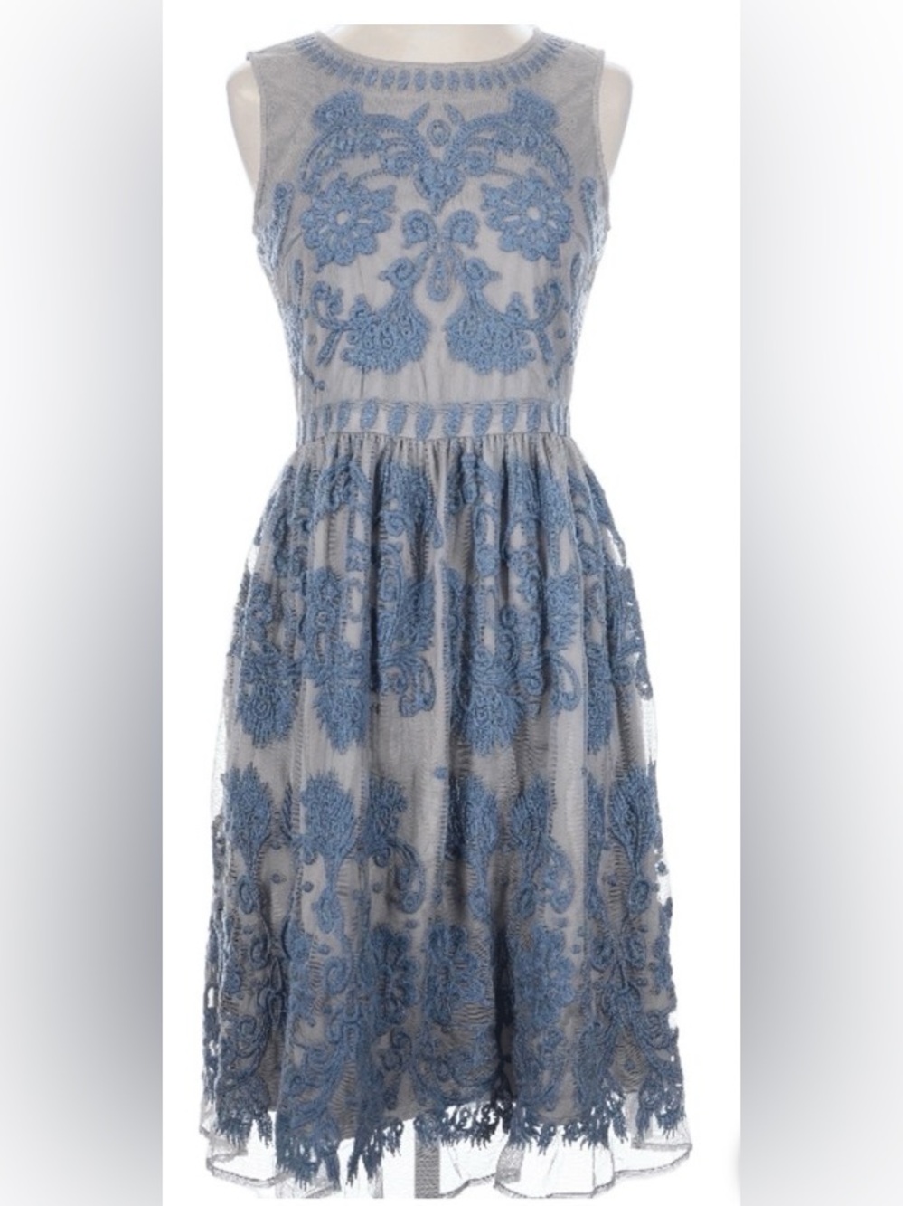 Sundance Blue Lace Midi Dress